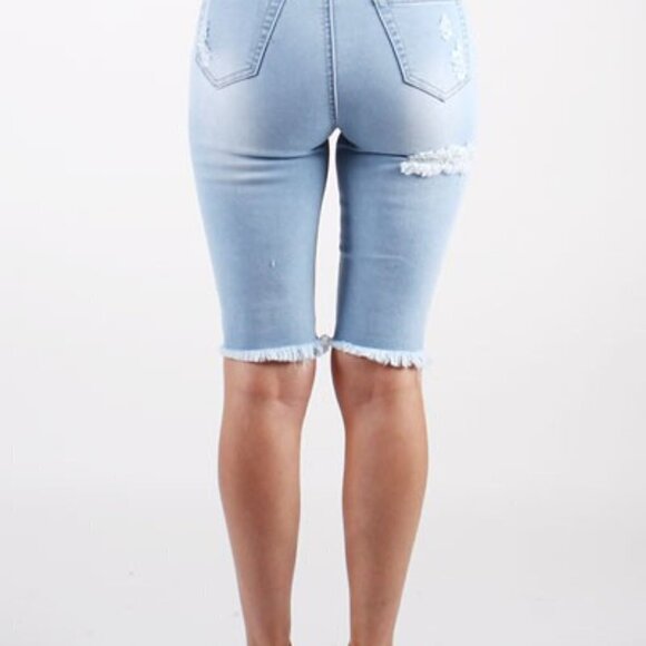 Redfox RIPPED HYBRID BERMUDA SHORTS - Picture 2 of 4